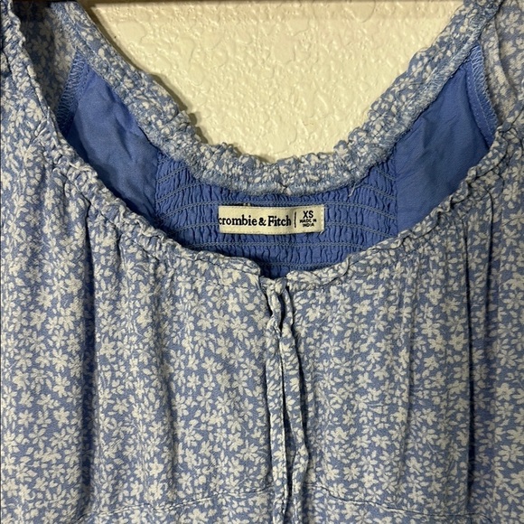 Abercrombie & Fitch Mini Blue Floral Dress XS - Picture 2 of 6